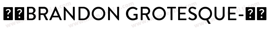 字体BRANDON GROTESQUE字体转换